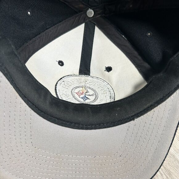 Vintage Pittsburgh Steelers Hat Snapback NFL Football‎ Pro Line Black Wool Blend - Picture 5 of 8